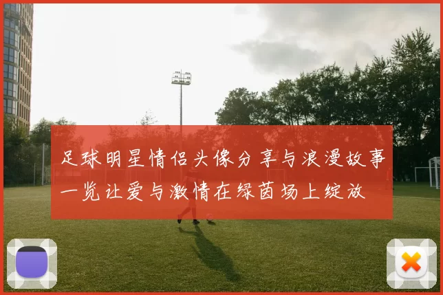 足球明星情侣头像分享与浪漫故事一览让爱与激情在绿茵场上绽放